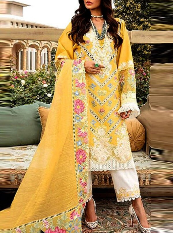 Luxurious Schiffli Embroidered Lawn suit