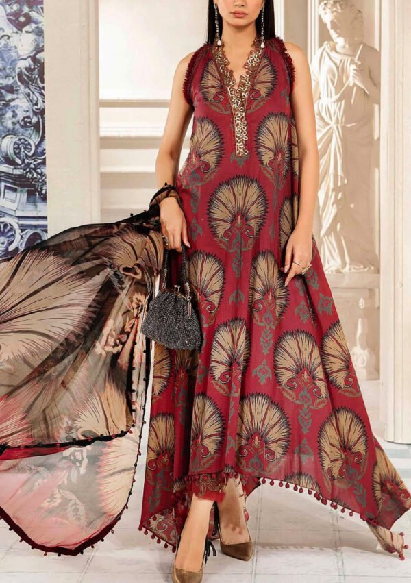 All-Over Print Embroidered Lawn Suit 2025